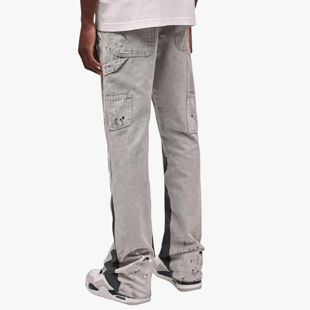 UrbanVibe Spijkerbroek – Relaxed Fit met Verfvlekken en Streetlook