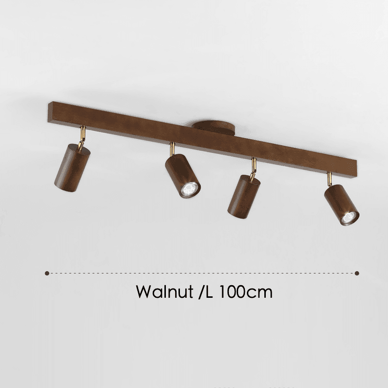 Houten Plafondlamp Verstelbaar met Warm Licht en Minimalistisch Design
