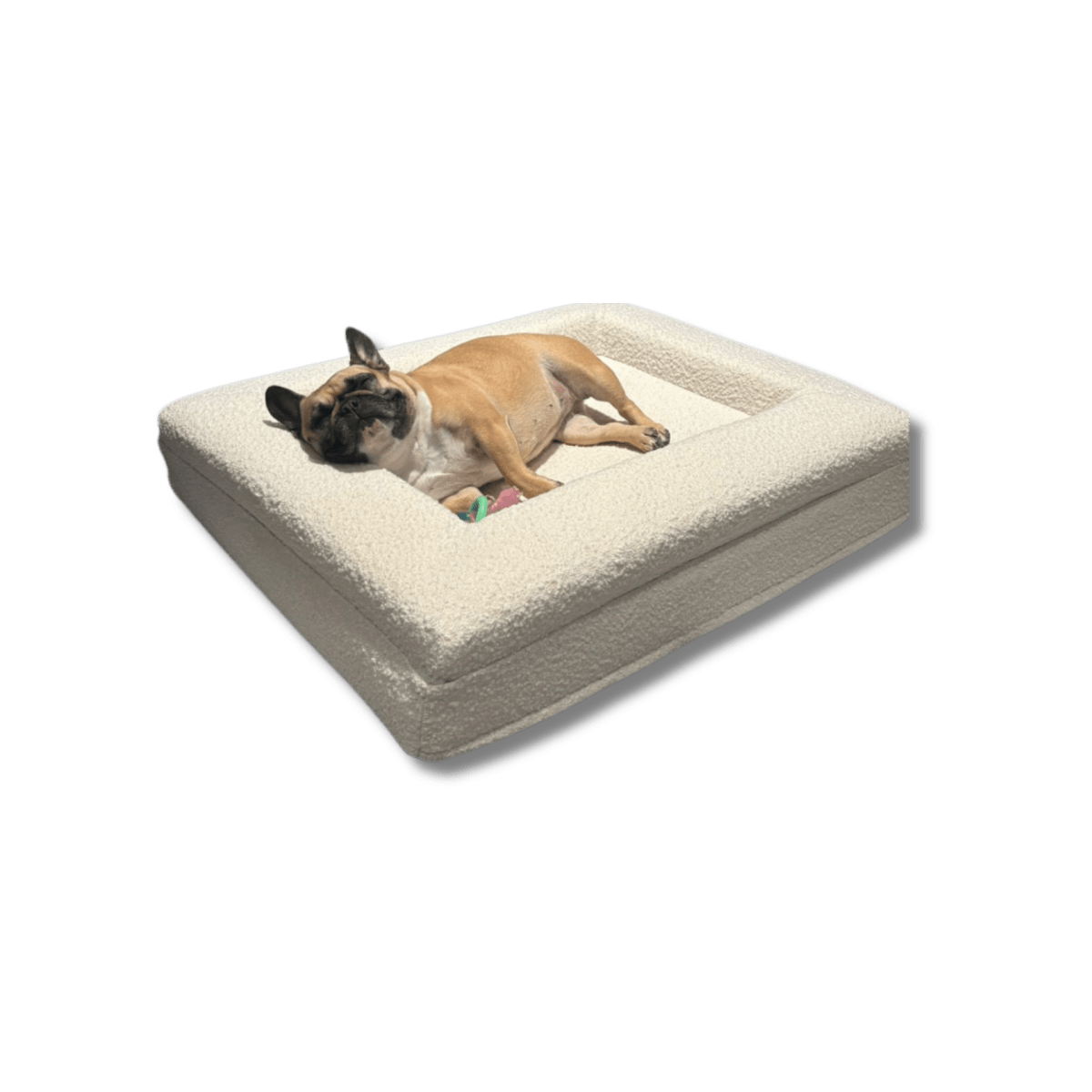 Orthopedisch Hondenkussen met Bouclé Hoes – Memory Foam en Wasbaar