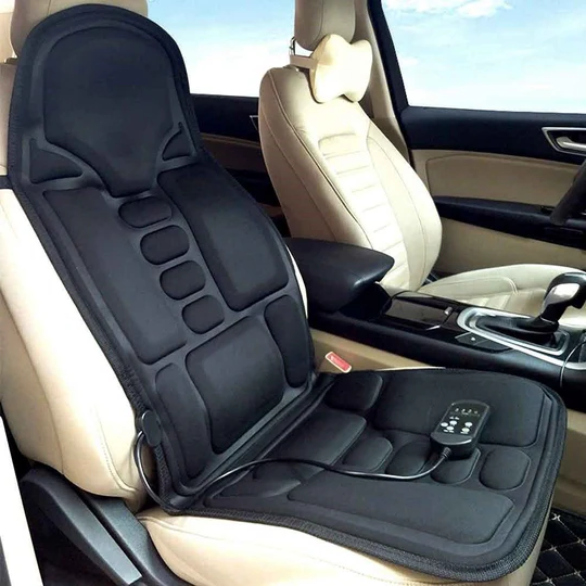 Ergonomisch Verwarmend Massagekussen met 8 Modi - Rug- en Nekondersteuning voor Auto en Kantoor