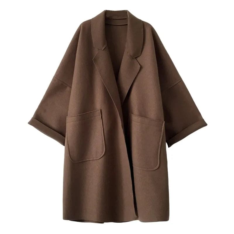 Aura Wolmix Trenchcoat – Oversized damesjas met elegante pasvorm