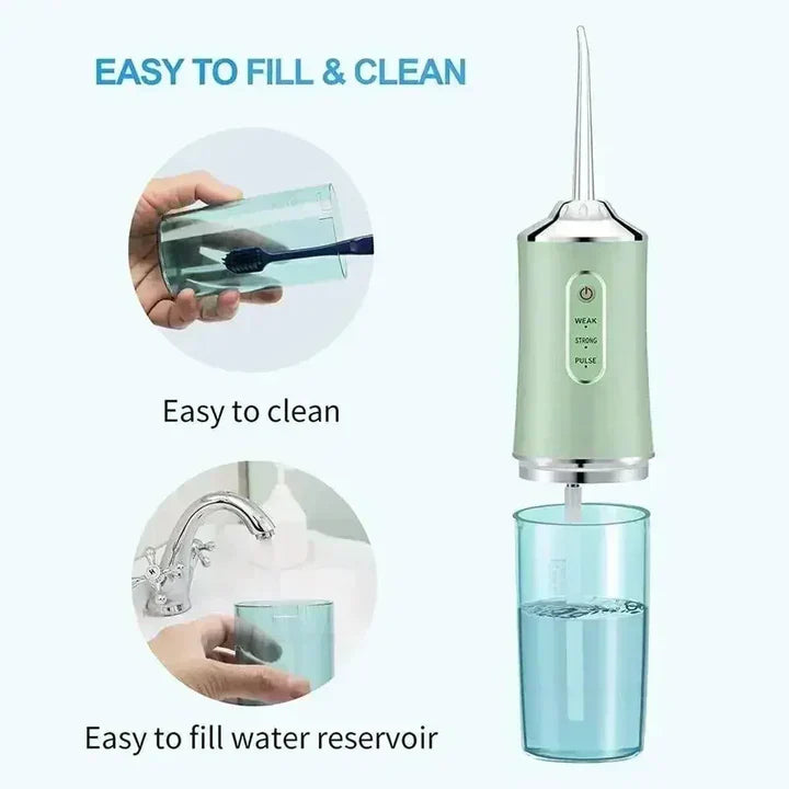 Oplaadbare Draadloze Waterflosser AquaSmile – Professionele Mondverzorging Thuis en Onderweg