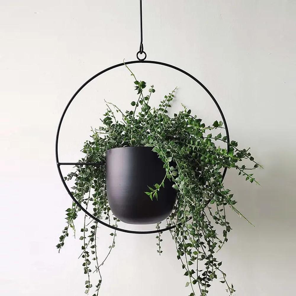 FloraFrame – Elegante Metalen Plantenhouder voor aan Muur of Plafond