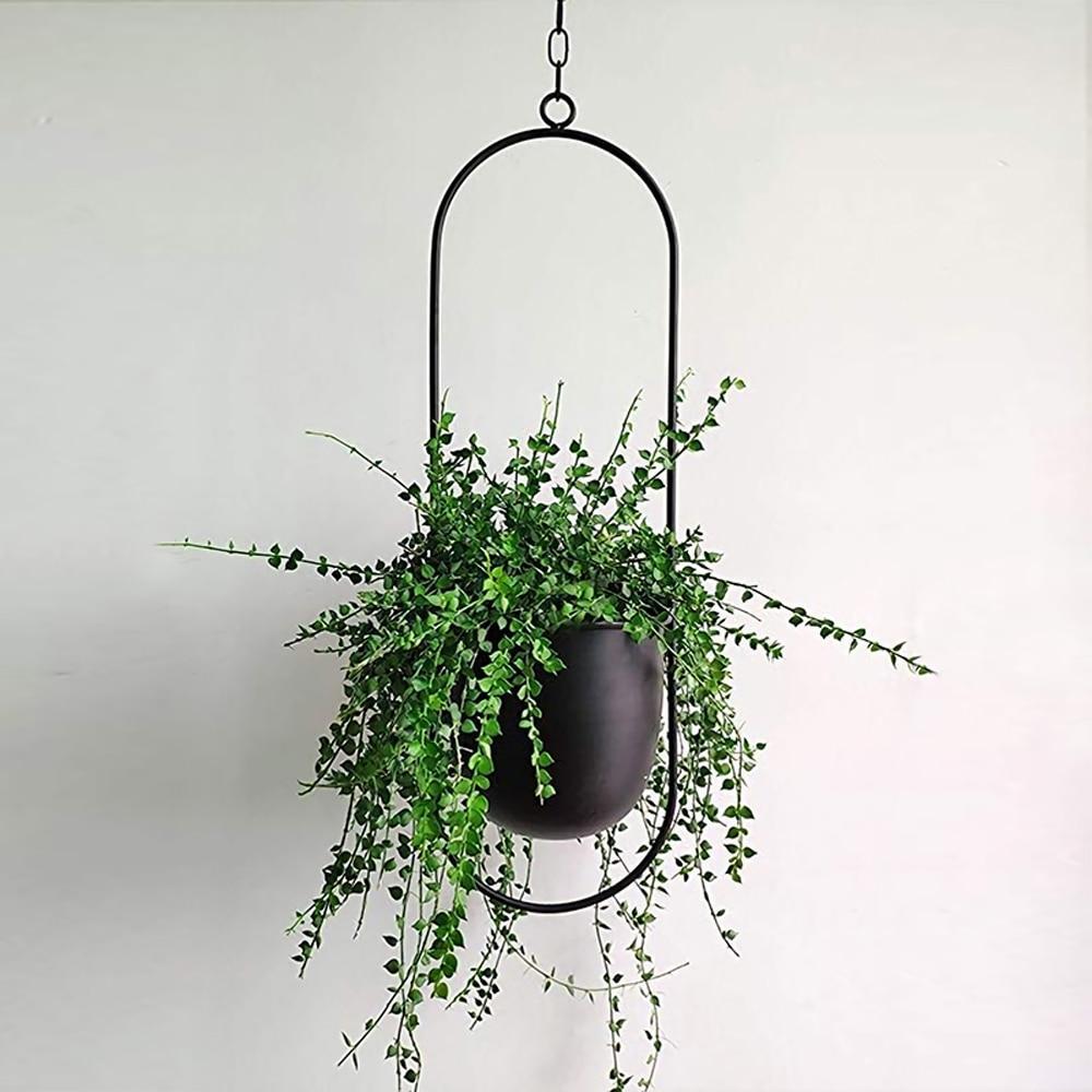 FloraFrame – Elegante Metalen Plantenhouder voor aan Muur of Plafond