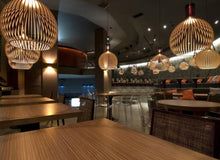 Handgemaakte Houten Hanglamp - Warm en Modern