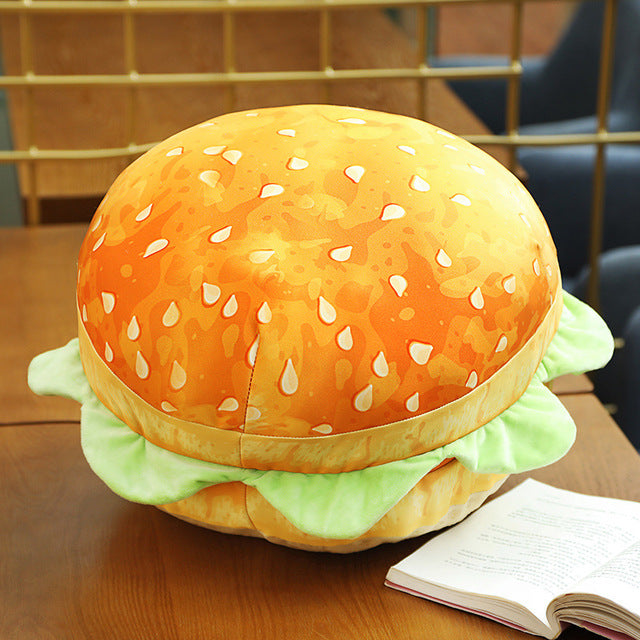 BurgerZit 2-in-1 Hamburgerkussen voor Bank Stoel en Ontspanning