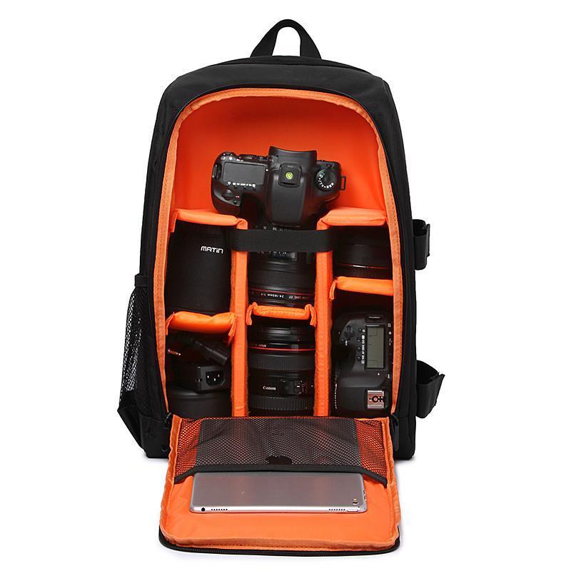 Compacte waterdichte camera-rugzak voor DSLR en accessoires