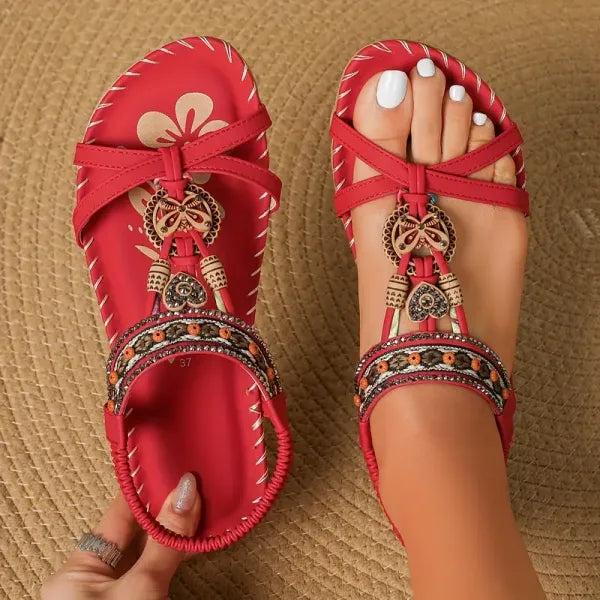 Comfortabele Open Sandalen met Elastische Hielband – De Creatieve Loopzool