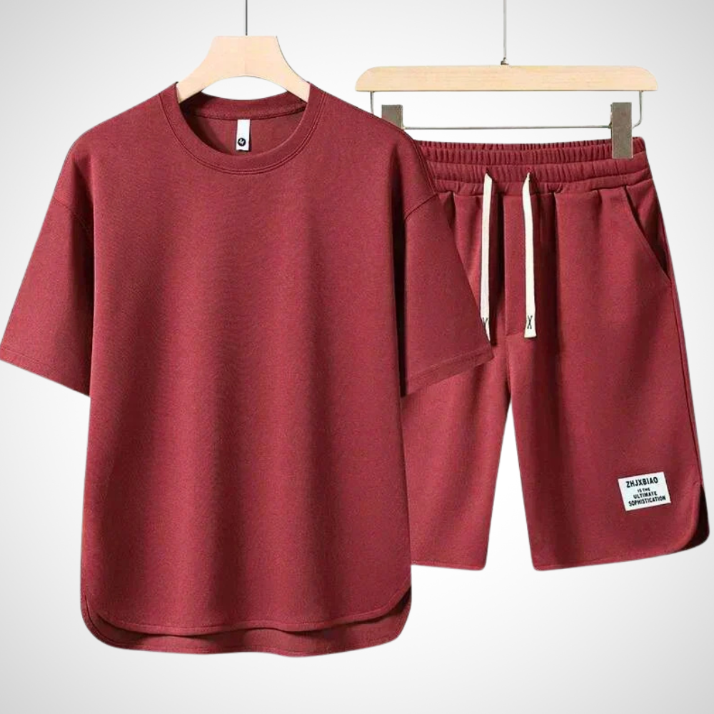 RelaxWear Heren Zomerset met Oversized T-shirt en Comfortshort