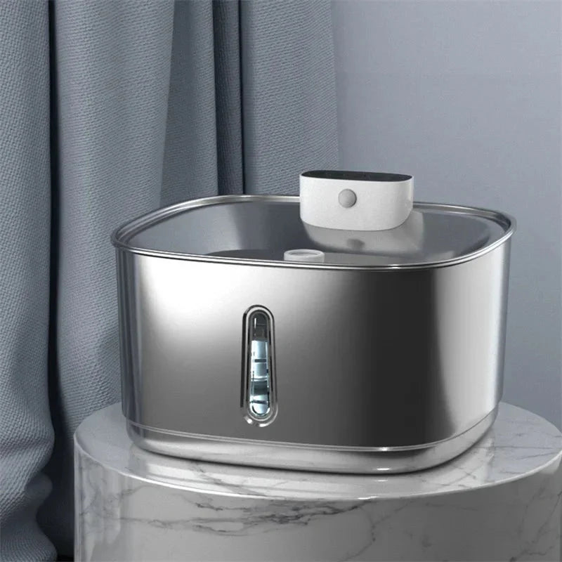 Slimme Drinkfontein voor Katten en Honden – 3,2L RVS met Filter
