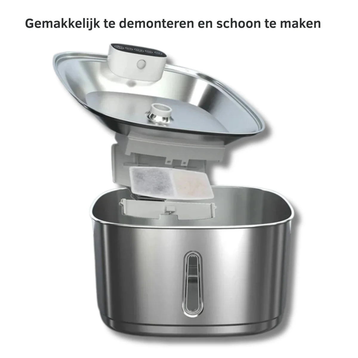 Slimme Drinkfontein voor Katten en Honden – 3,2L RVS met Filter