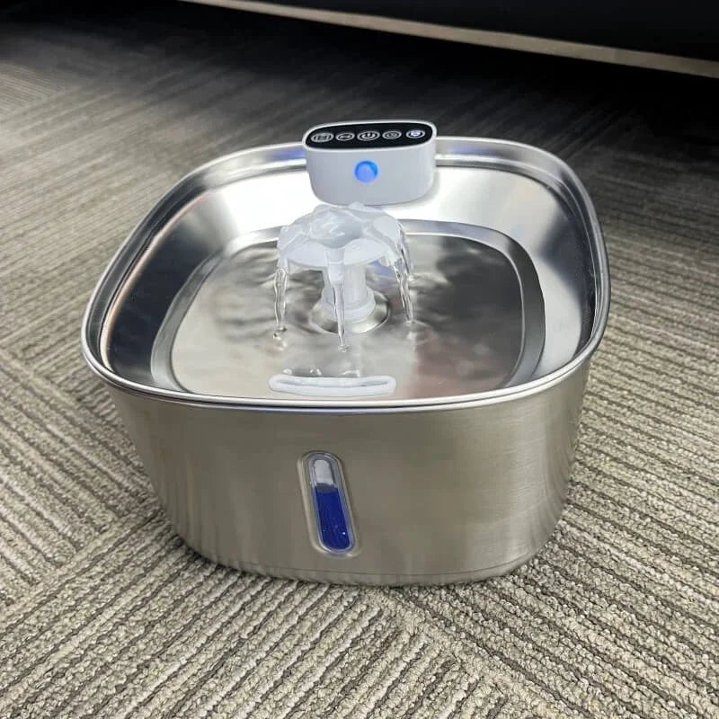 Slimme Drinkfontein voor Katten en Honden – 3,2L RVS met Filter