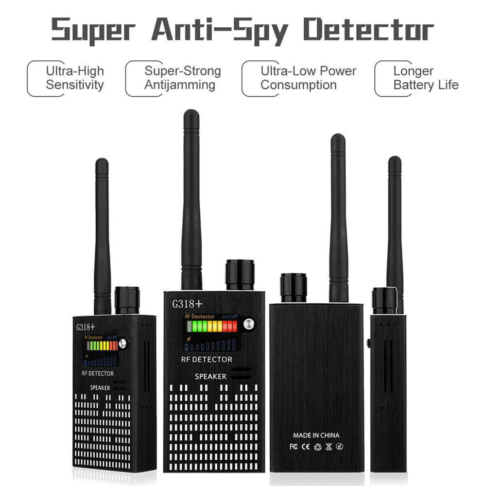 PrivacyGuard Detecto – RF Signaal- en Cameradetector met Laserfunctie en Alarm