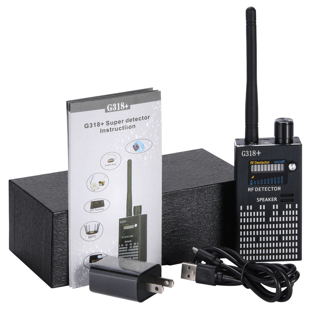 PrivacyGuard Detecto – RF Signaal- en Cameradetector met Laserfunctie en Alarm
