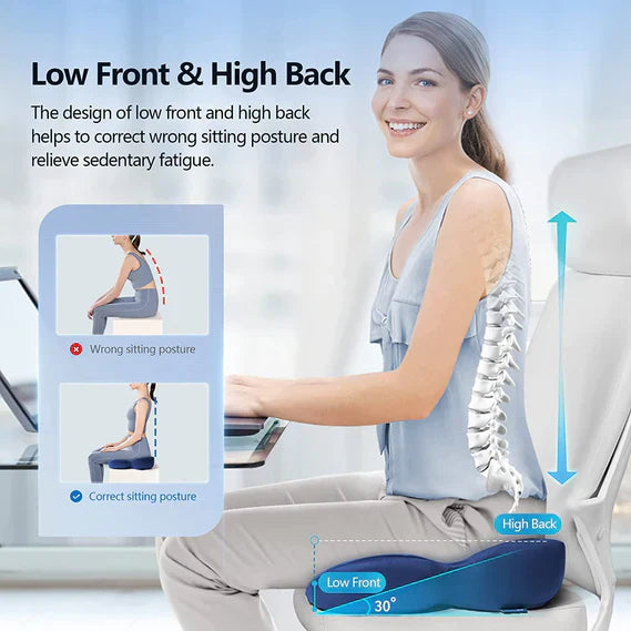OrthoComfort Zitkussen met Traagschuim en Ergonomische Vorm