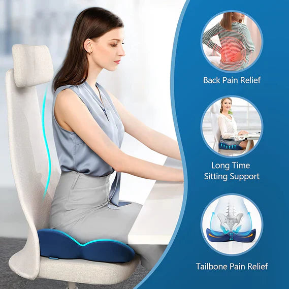 OrthoComfort Zitkussen met Traagschuim en Ergonomische Vorm