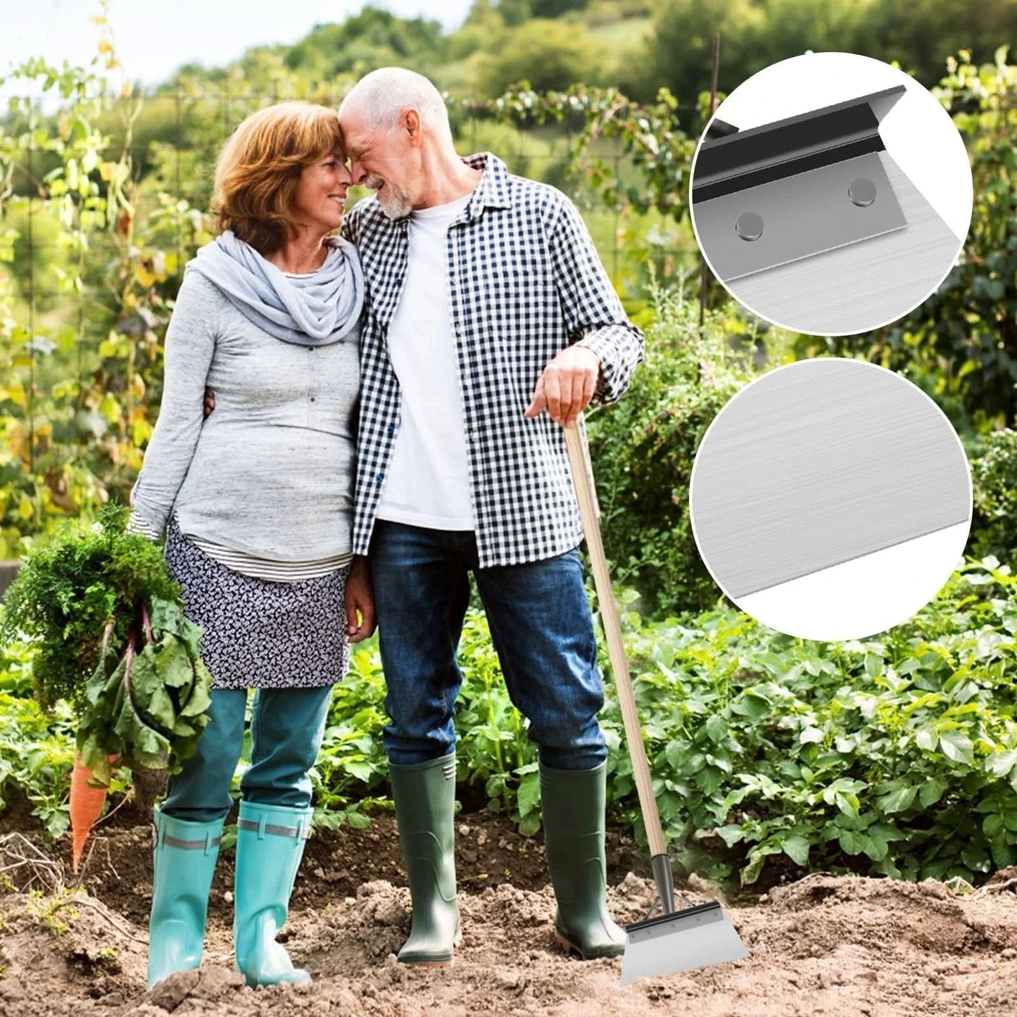 Gravo – 3-in-1 reinigingsschop voor voegen, vuil en onkruid
