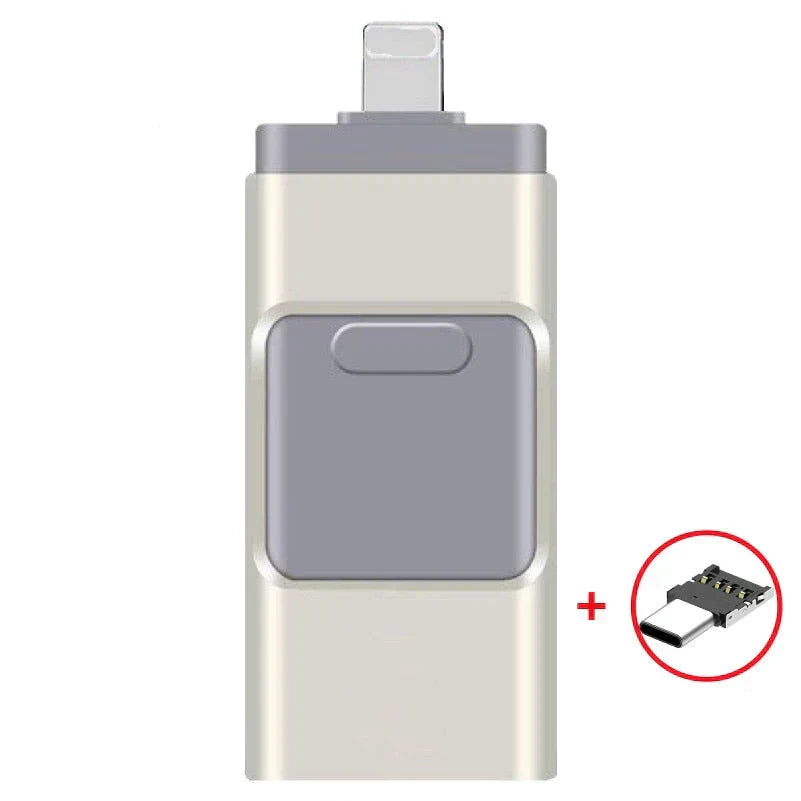 DataFlex 4-in-1 Geheugenstick – USB Opslag voor Telefoon, Tablet en PC