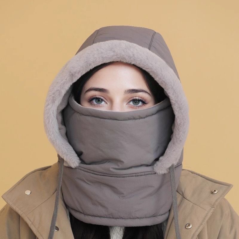 IJsKoning Thermo-Muts – Gevoerde Wintermuts met Gezichtsbescherming