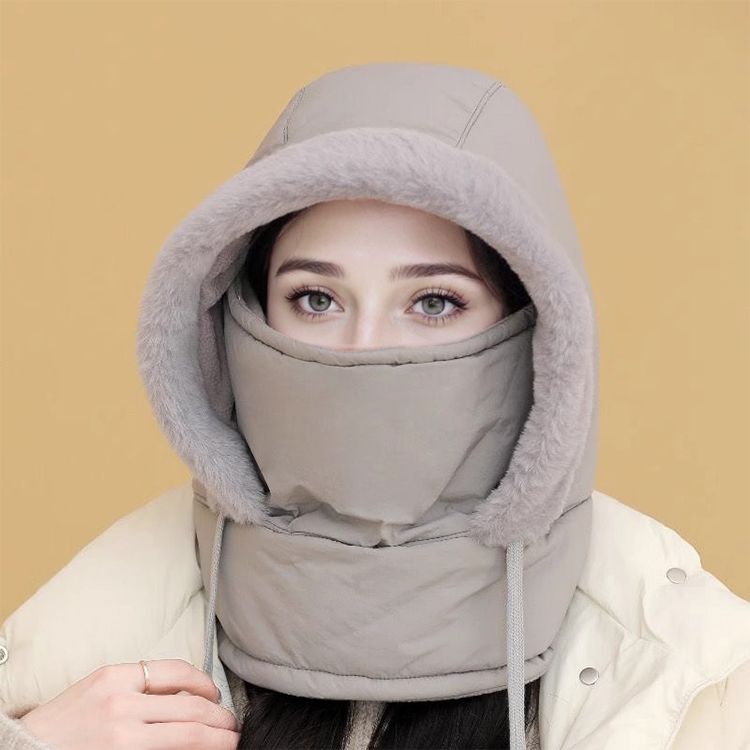 IJsKoning Thermo-Muts – Gevoerde Wintermuts met Gezichtsbescherming