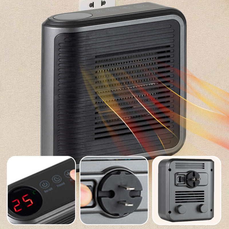Warmteluxe 800W Stopcontact Verwarming – Compacte Energiezuinige Miniheater
