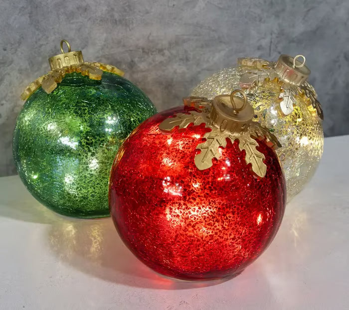 GlowSphere LED-Kerstbal – Warme Sfeerverlichting met Timerfunctie
