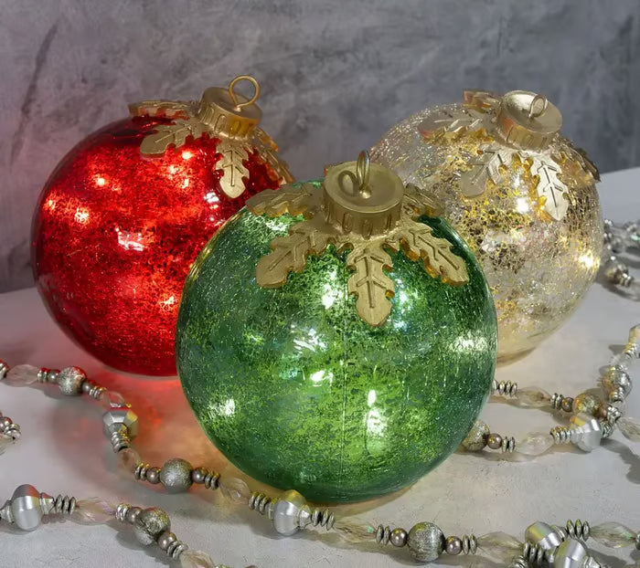 GlowSphere LED-Kerstbal – Warme Sfeerverlichting met Timerfunctie