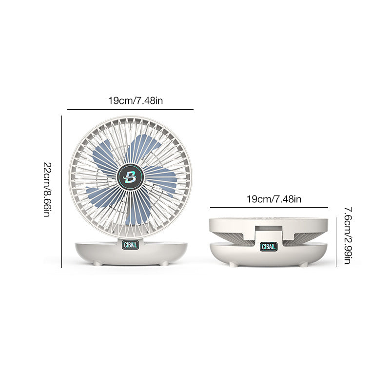 BreezeBuddy Draagbare Ventilator – Krachtige, Stille & Compacte Persoonlijke Verkoeling met Lange Batterijduur