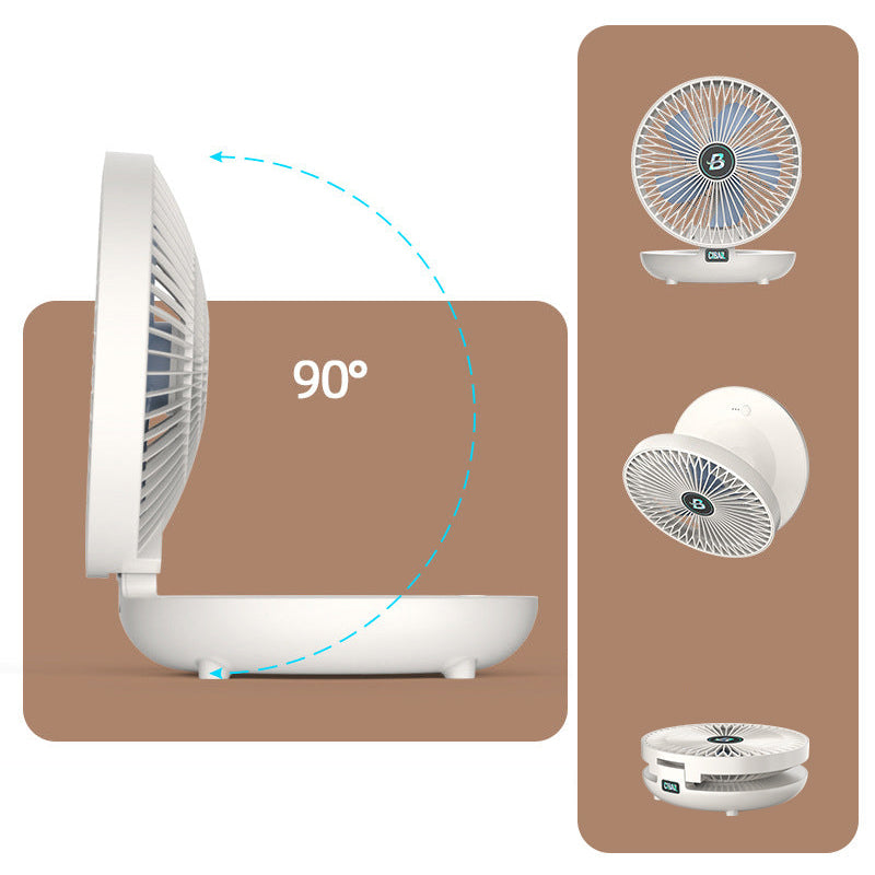 BreezeBuddy Draagbare Ventilator – Krachtige, Stille & Compacte Persoonlijke Verkoeling met Lange Batterijduur
