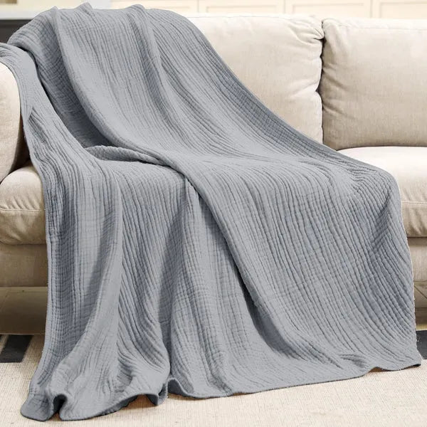 Mousseline Katoenen Plaid Deken - Zachte Lichte Woonkamer Slaapkamer Throw