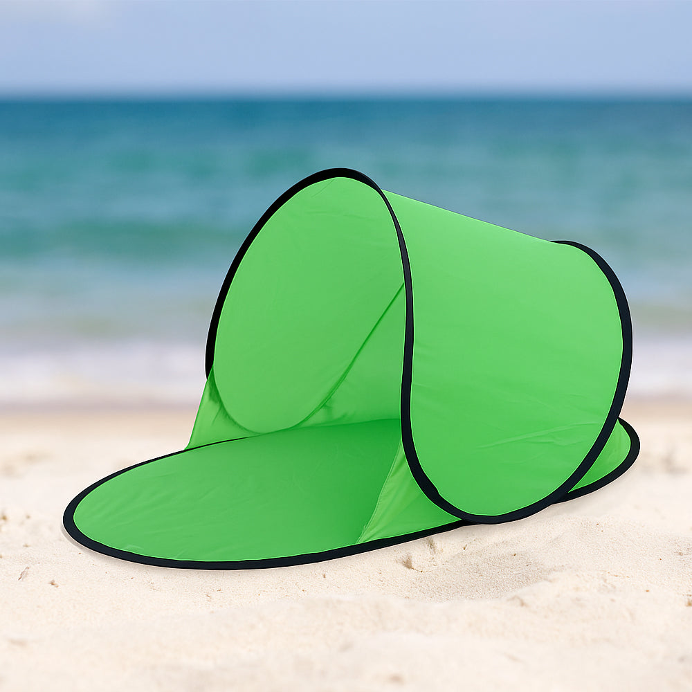 ZonVrij RelaxKap – Opvouwbare Gezichtsscherm Parasol met Telefoonvenster en UV-bescherming