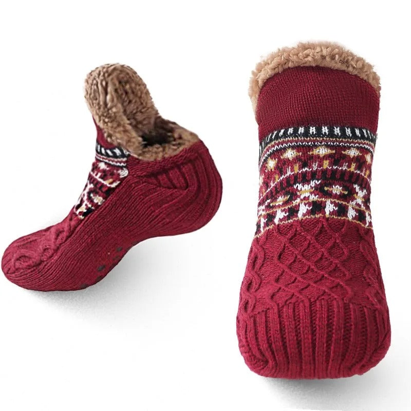 WarmGrip – Warme Antislip Wintersokken voor Thuisgebruik (Unisex)