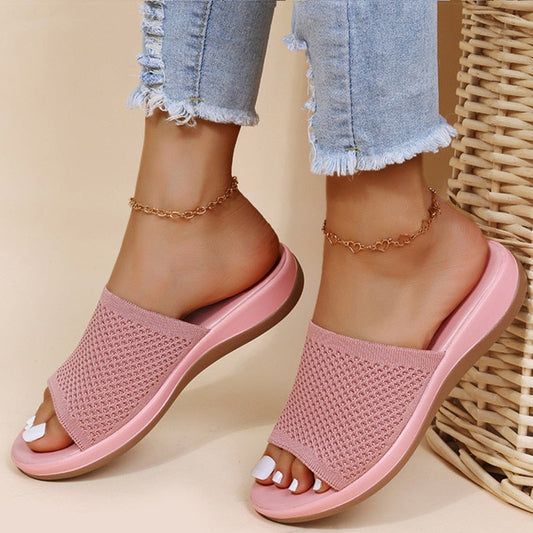 ComfortMesh Orthopedische Dames Slippers – Ademend & Verstelbaar