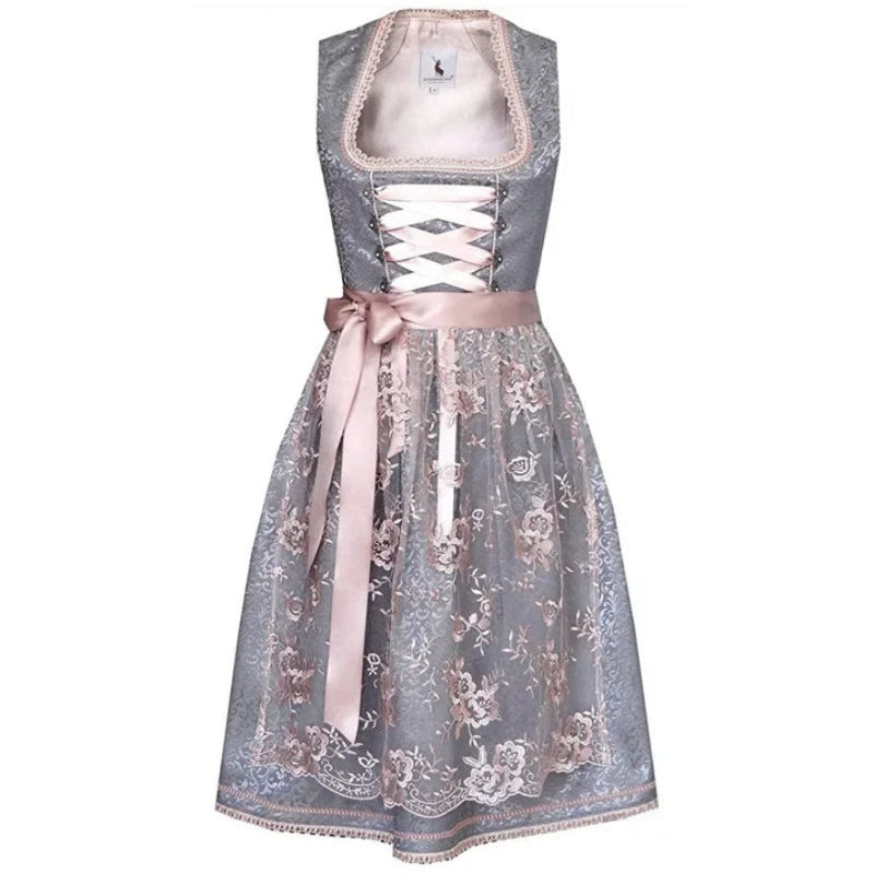 Helena Dirndl Kostuum met Korte Mouwen – Traditionele Oktoberfest Jurk