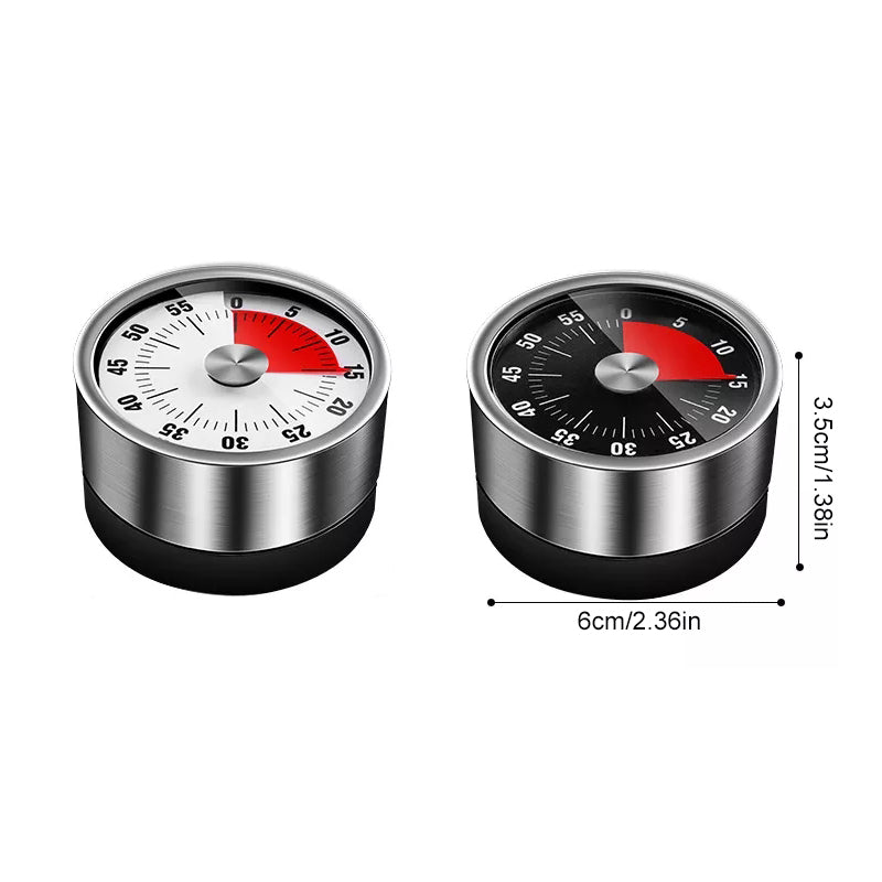 Roestvrijstalen Keuken Timer met Magnetische Bevestiging