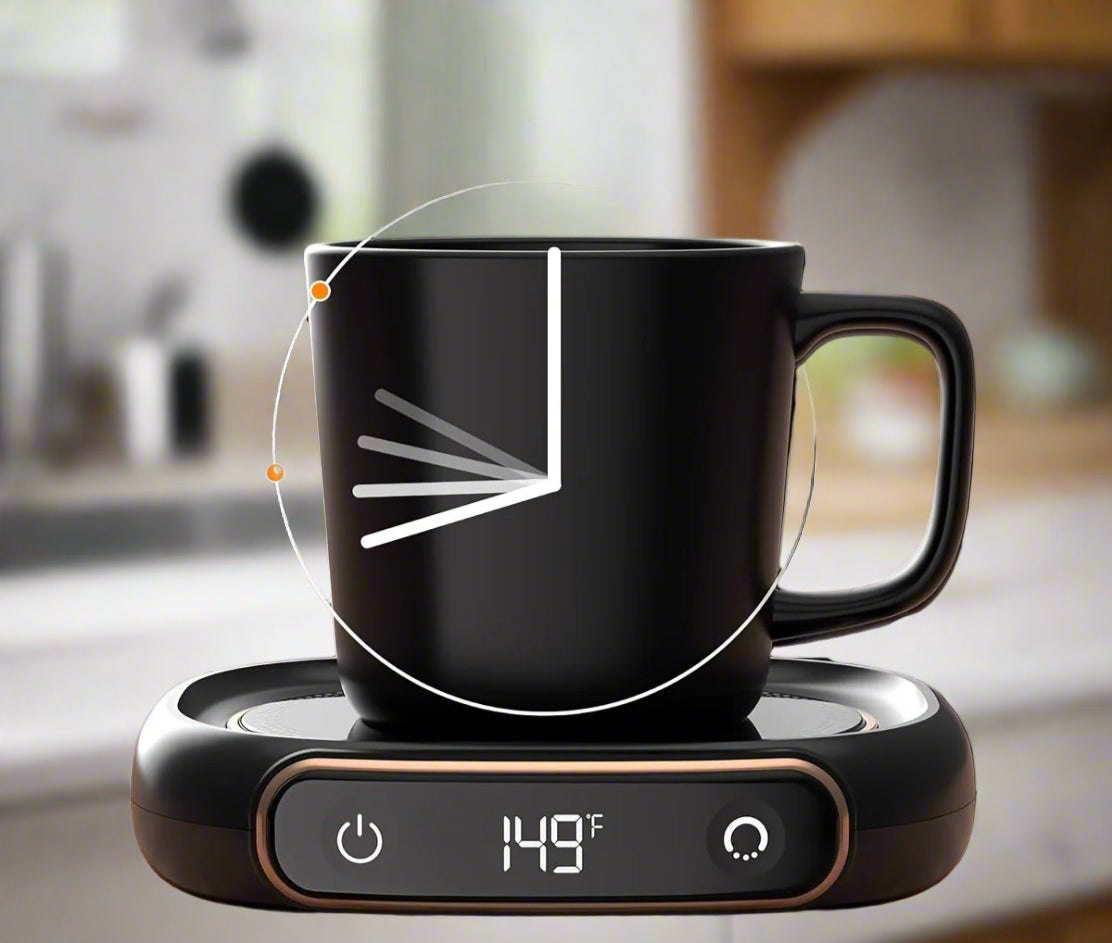 WarmMok USB Bekerverwarmer met Instelbare Temperatuur voor Bureau