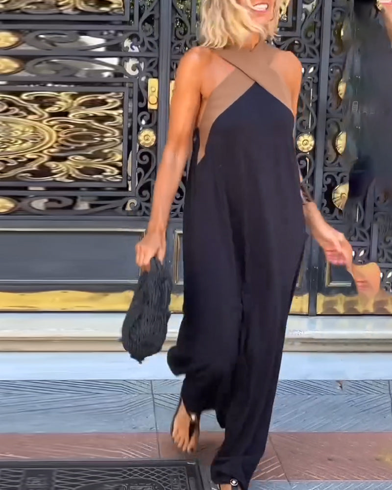 Veloria Halter Midi Jurk Dames
