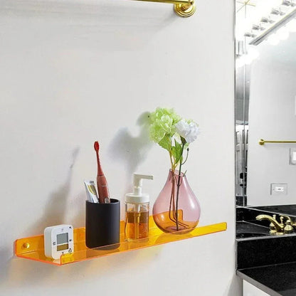 Moderne Acryl Wandplank - Stijlvolle Opberging voor Badkamer en Woonkamer
