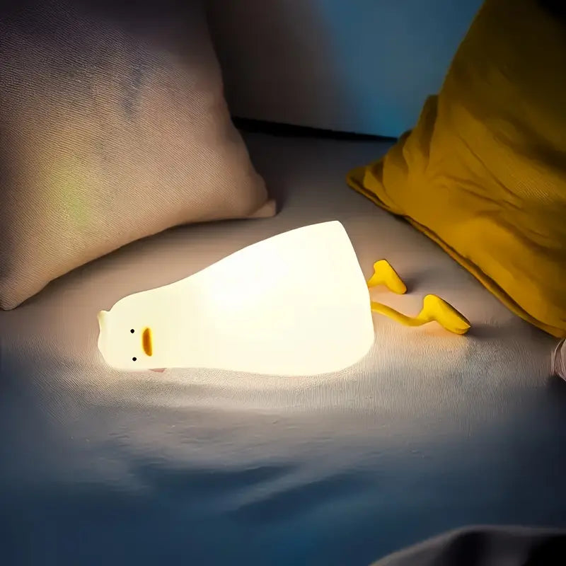 Zacht Siliconen Eendenlamp met Dimbaar LED-licht voor de Kinderkamer