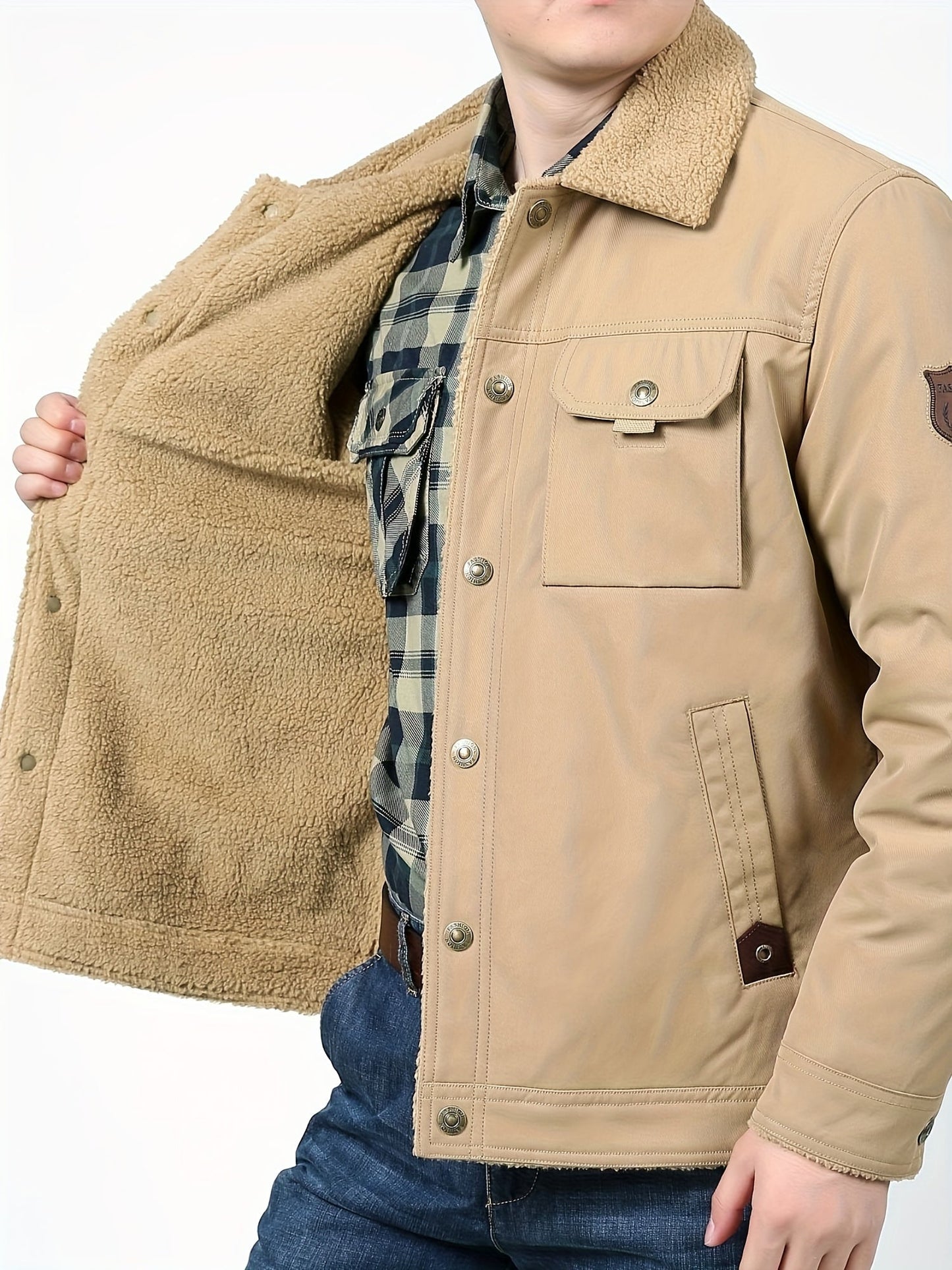 NordHaven Winter Jacket for Men – Warm Water-Repellent Coat with Lining