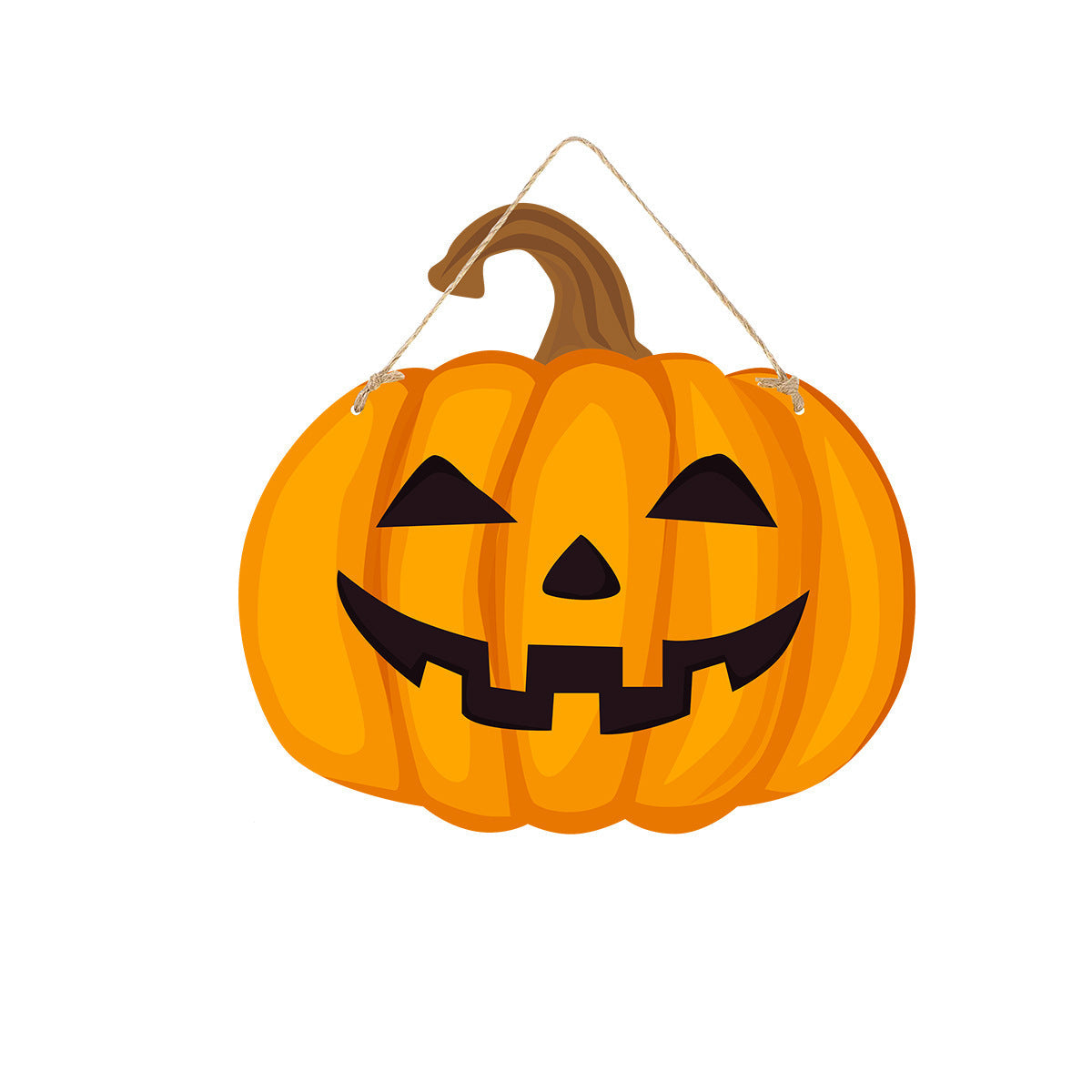 Halloween Deurbord – Houten Look Bordjes met Pompoen, Schedel en Heksendesigns