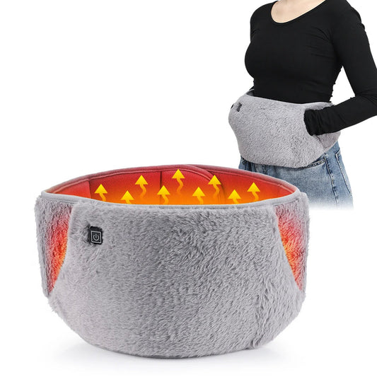 Warmteband voor Taille en Handen – 3-Standen Grafiet Verwarmingsriem op USB, Zacht en Draagbaar