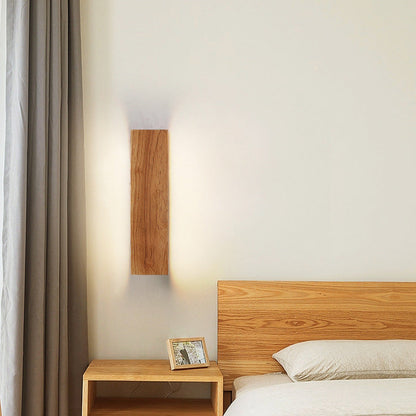 Wandlamp met Houtlook – OakBeam LED Verlichting voor Slaapkamer of Woonruimte