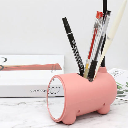 LumoBun Tafellamp – Schattige LED Bureaulamp met Penhouder en USB-aansluiting