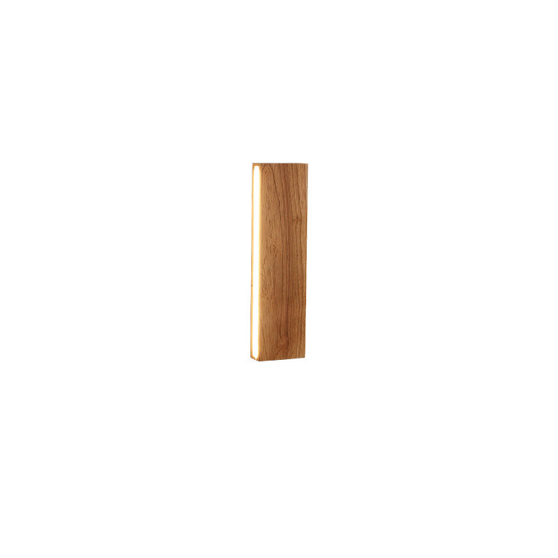 Wandlamp met Houtlook – OakBeam LED Verlichting voor Slaapkamer of Woonruimte