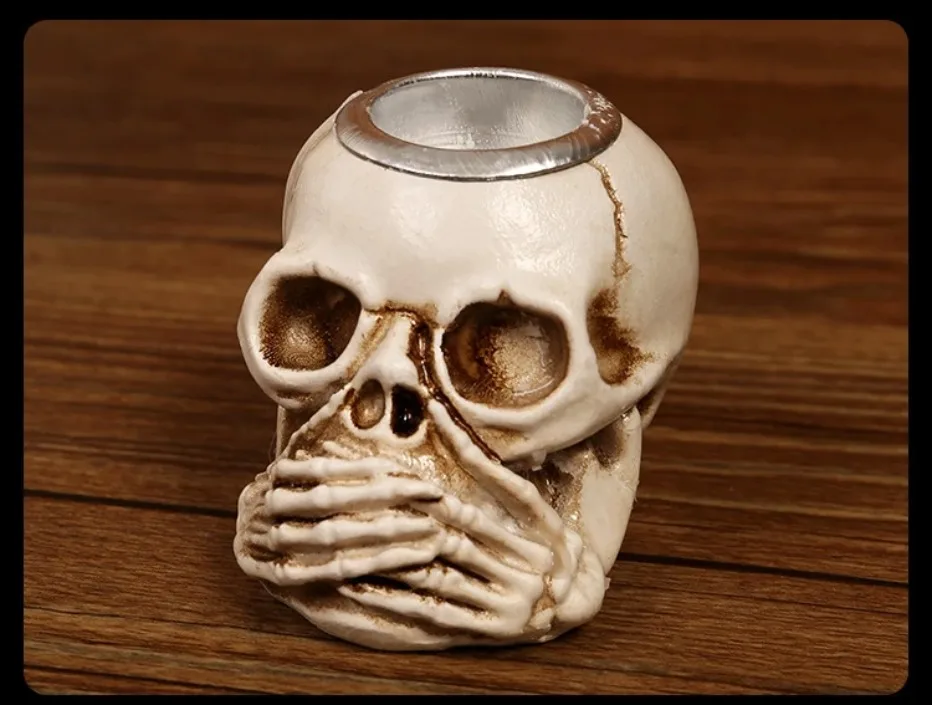 Gotische Schedelkandelaar Set - 3-delige Halloween Decoratie