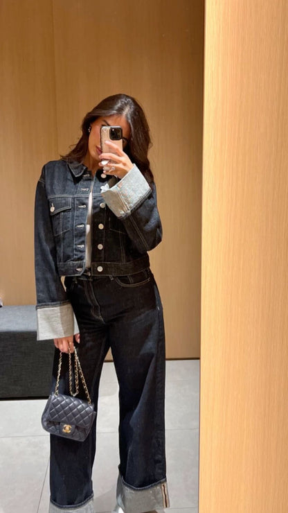 Denim Damespak PowerDenim – Tweedelige Set met Jasje en Broek