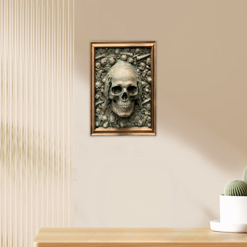 Drie Wijze Schedels Wanddecoratie - Gotische Fotolijst Hanger