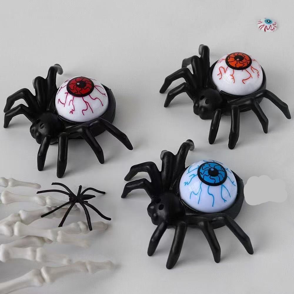 Halloween Decoratie – Spinrug Ornament met Kaars- en Oogbaldesigns