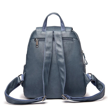 Premium Lederen Damesrugzak - Elegant Design met Praktische Indeling